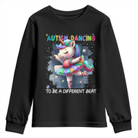 Autism Awareness Unicorn Youth Sweatshirt Ballet Dancing To A Different Beat