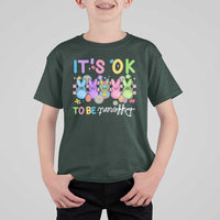 It’s Okay To Be Different T Shirt For Kid Bunny Puzzle Autism Awareness Easter