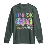 It’s Okay To Be Different Long Sleeve Shirt Bunny Puzzle Autism Awareness Easter