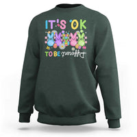 It’s Okay To Be Different Sweatshirt Bunny Puzzle Autism Awareness Easter