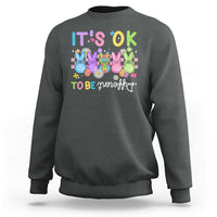 It’s Okay To Be Different Sweatshirt Bunny Puzzle Autism Awareness Easter