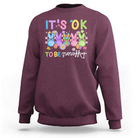 It’s Okay To Be Different Sweatshirt Bunny Puzzle Autism Awareness Easter
