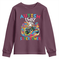 Autism Awareness Easter Youth Sweatshirt Dabbing Bunny Monster Truck Lovers