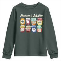 Inclusion Is My Jam Youth Sweatshirt Special Education Teacher Autism Awareness