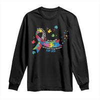 Autism Awareness Coquette Bow Long Sleeve Shirt Special Education Teacher