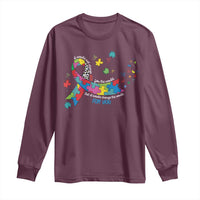 Autism Awareness Coquette Bow Long Sleeve Shirt Special Education Teacher