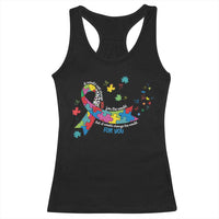 Autism Awareness Coquette Bow Racerback Tank Top Special Education Teacher