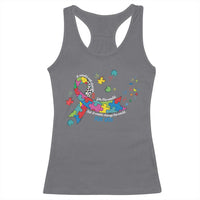 Autism Awareness Coquette Bow Racerback Tank Top Special Education Teacher