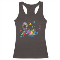 Autism Awareness Coquette Bow Racerback Tank Top Special Education Teacher