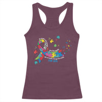 Autism Awareness Coquette Bow Racerback Tank Top Special Education Teacher
