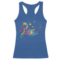 Autism Awareness Coquette Bow Racerback Tank Top Special Education Teacher