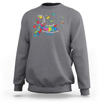 Autism Awareness Coquette Bow Sweatshirt Special Education Teacher