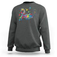 Autism Awareness Coquette Bow Sweatshirt Special Education Teacher
