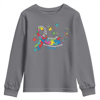 Autism Awareness Coquette Bow Youth Sweatshirt Special Education Teacher
