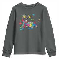 Autism Awareness Coquette Bow Youth Sweatshirt Special Education Teacher