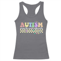 Autism Acceptance Month Racerback Tank Top Seeing the World Differently
