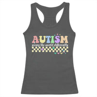 Autism Acceptance Month Racerback Tank Top Seeing the World Differently