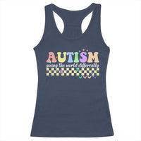 Autism Acceptance Month Racerback Tank Top Seeing the World Differently