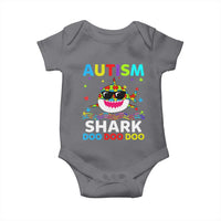 Funny Autism Shark Baby Onesie Puzzle Piece Autistic Mom Dad Sped Teacher