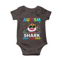 Funny Autism Shark Baby Onesie Puzzle Piece Autistic Mom Dad Sped Teacher