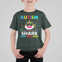 Funny Autism Shark T Shirt For Kid Puzzle Piece Autistic Mom Dad Sped Teacher