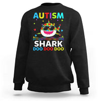 Funny Autism Shark Sweatshirt Puzzle Piece Autistic Mom Dad Sped Teacher