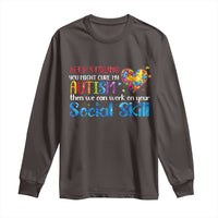 Autism Awareness Long Sleeve Shirt Keep Staring You Might Cure My Autism Heart Puzzle