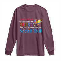 Autism Awareness Long Sleeve Shirt Keep Staring You Might Cure My Autism Heart Puzzle