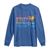 Autism Awareness Long Sleeve Shirt Keep Staring You Might Cure My Autism Heart Puzzle