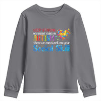 Autism Awareness Youth Sweatshirt Keep Staring You Might Cure My Autism Heart Puzzle