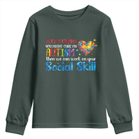 Autism Awareness Youth Sweatshirt Keep Staring You Might Cure My Autism Heart Puzzle