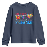 Autism Awareness Youth Sweatshirt Keep Staring You Might Cure My Autism Heart Puzzle
