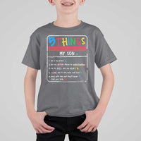 Autistic Son Autism Awareness Mom Dad Parents T Shirt For Kid