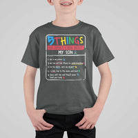 Autistic Son Autism Awareness Mom Dad Parents T Shirt For Kid