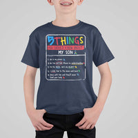 Autistic Son Autism Awareness Mom Dad Parents T Shirt For Kid