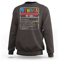 Autistic Son Autism Awareness Mom Dad Parents Sweatshirt