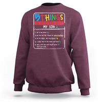 Autistic Son Autism Awareness Mom Dad Parents Sweatshirt