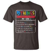 Autistic Son Autism Awareness Mom Dad Parents T Shirt