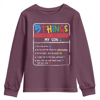 Autistic Son Autism Awareness Mom Dad Parents Youth Sweatshirt