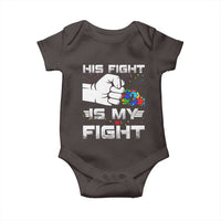 Autism Awareness Mom Dad Parents Autistic Kids Baby Onesie His Fight Is My Fight Month Support