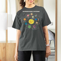 Autism Awareness T Shirt For Women Neurodiverse Universe Sped Teacher