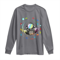 Astronaut Autism Awareness Long Sleeve Shirt Space Autistic Kids Sped Teacher