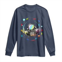 Astronaut Autism Awareness Long Sleeve Shirt Space Autistic Kids Sped Teacher