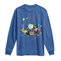 Astronaut Autism Awareness Long Sleeve Shirt Space Autistic Kids Sped Teacher