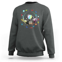 Astronaut Autism Awareness Sweatshirt Space Autistic Kids Sped Teacher