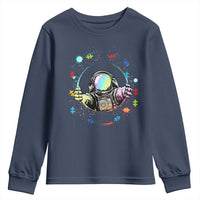 Astronaut Autism Awareness Youth Sweatshirt Space Autistic Kids Sped Teacher