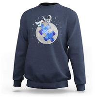 Autism Awareness Astronaut Sweatshirt Space Stars Autistic Kids Sped Teacher