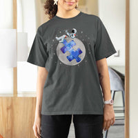Autism Awareness Astronaut T Shirt For Women Space Stars Autistic Kids Sped Teacher