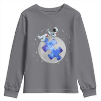 Autism Awareness Astronaut Youth Sweatshirt Space Stars Autistic Kids Sped Teacher