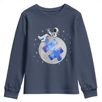Autism Awareness Astronaut Youth Sweatshirt Space Stars Autistic Kids Sped Teacher